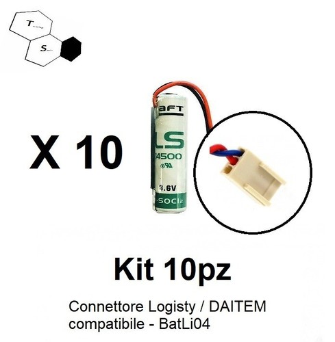 Kit 10pz batteria batli04 - kit,